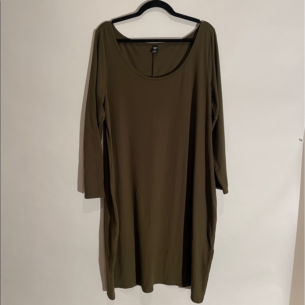 Shein Curve Scoop Neck Dress